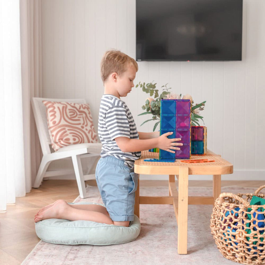 Connetix magnetisk byggesett, Rectangle Pack – 18 deler – rainbow