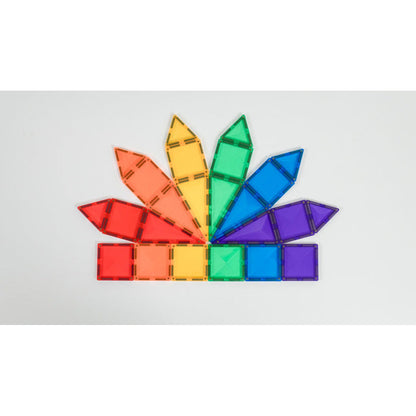 Connetix magnetisk byggesett, Mini Pack, 24 deler - Rainbow