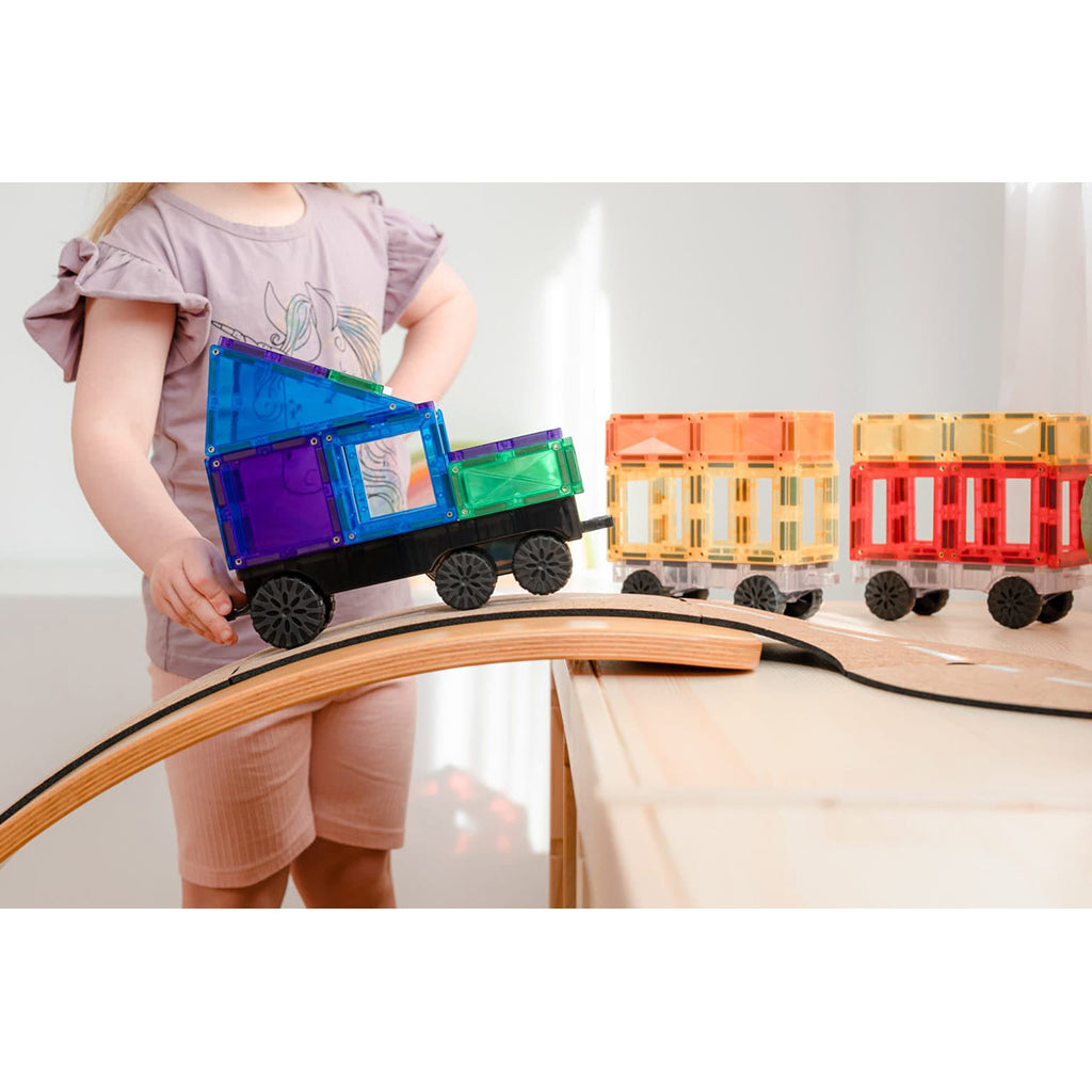 Connetix magnetisk byggesett, Transport Pack, 50 deler - Rainbow