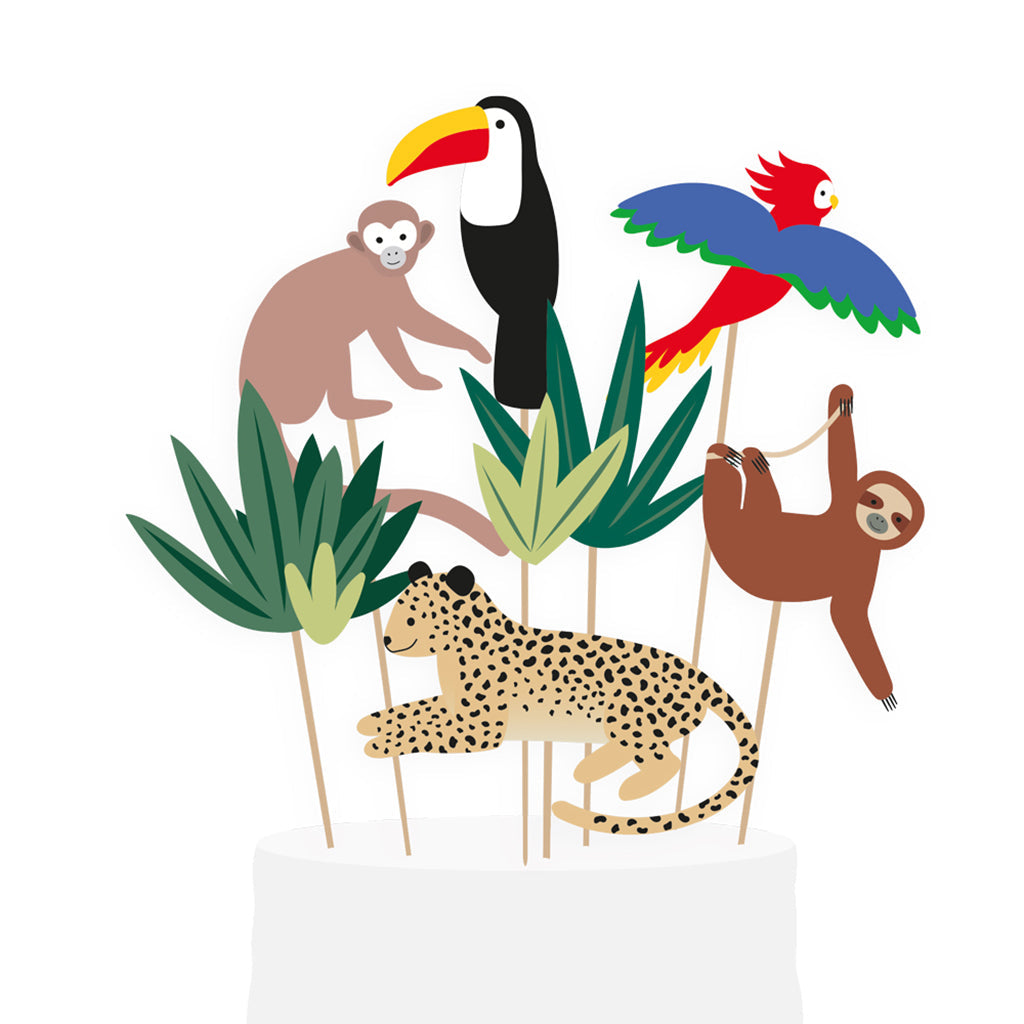 My Little Day kakepynt, 8 stk – Tropical