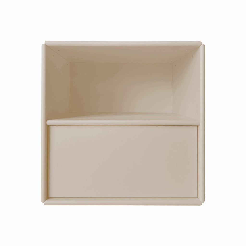 By Aulum Charlie nattbord med skuff, 40x40 cm - Sand