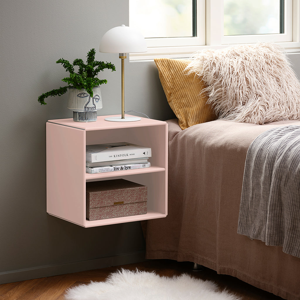 By Aulum Charlotte veggreol med hylle 40x40 cm, Blush