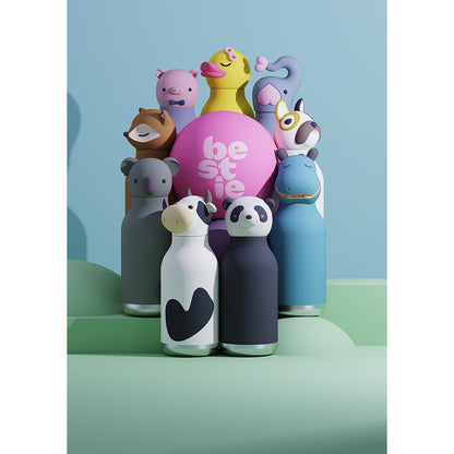 Asobu Bestie Animal termos drikkeflaske, 460 ml - Enhjørning