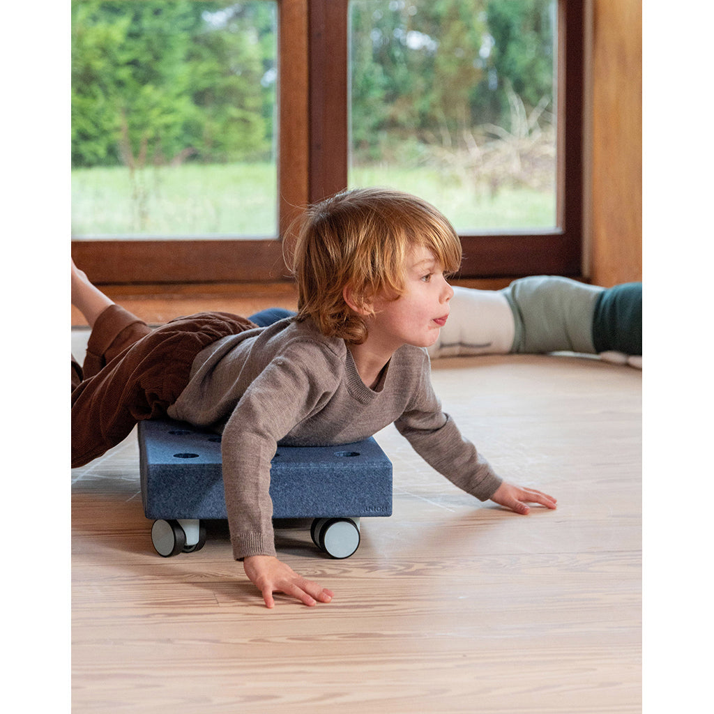 Modu byggeklosser i skum, Curiosity sett, 13 deler - Deep Blue / Sky Blue