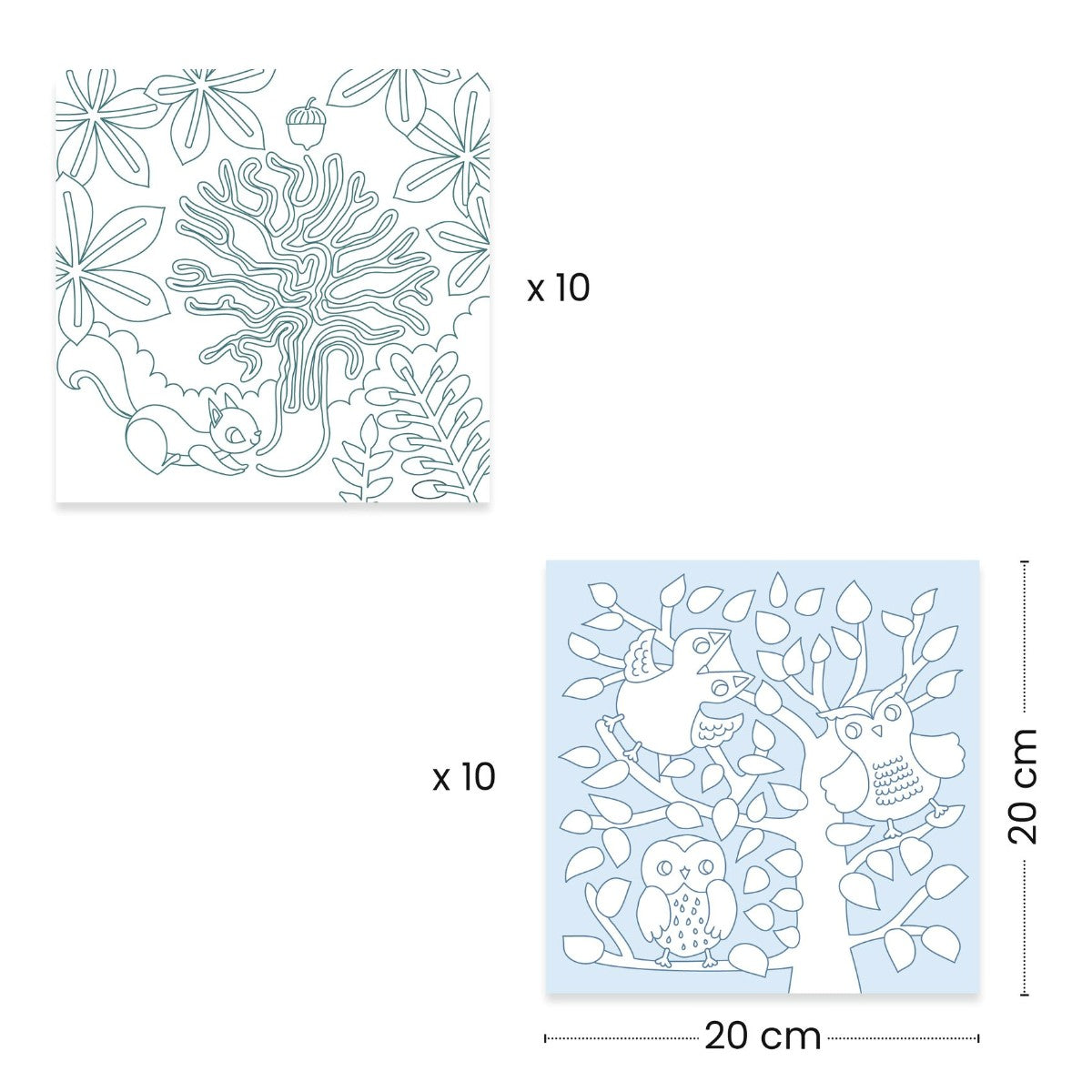 Djeco fargelegg, Skogen i lange baner