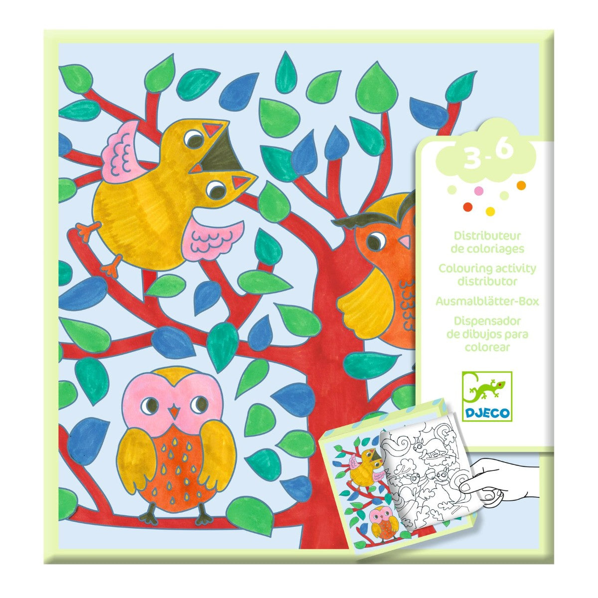 Djeco fargelegg, Skogen i lange baner