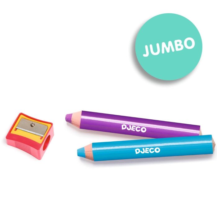 Djeco 12 jumbo voksblyanter