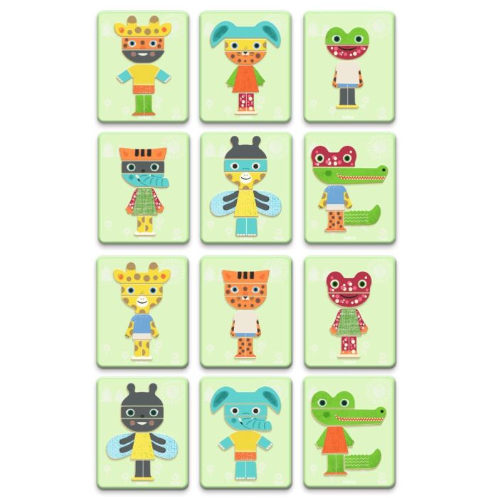 Djeco magneleke, Inzebox - Blandede dyr