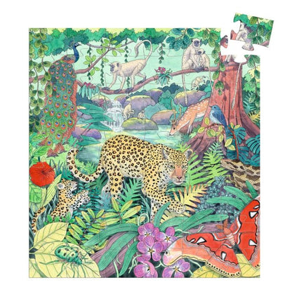 Djeco Silhuett puslespill, Jungle - 54 brikker