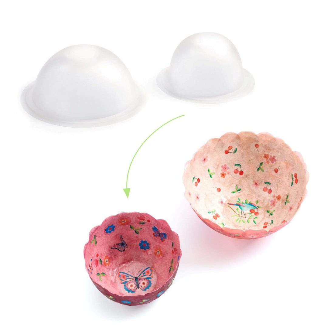 Djeco DIY - Papirskåler, Sommerfugler