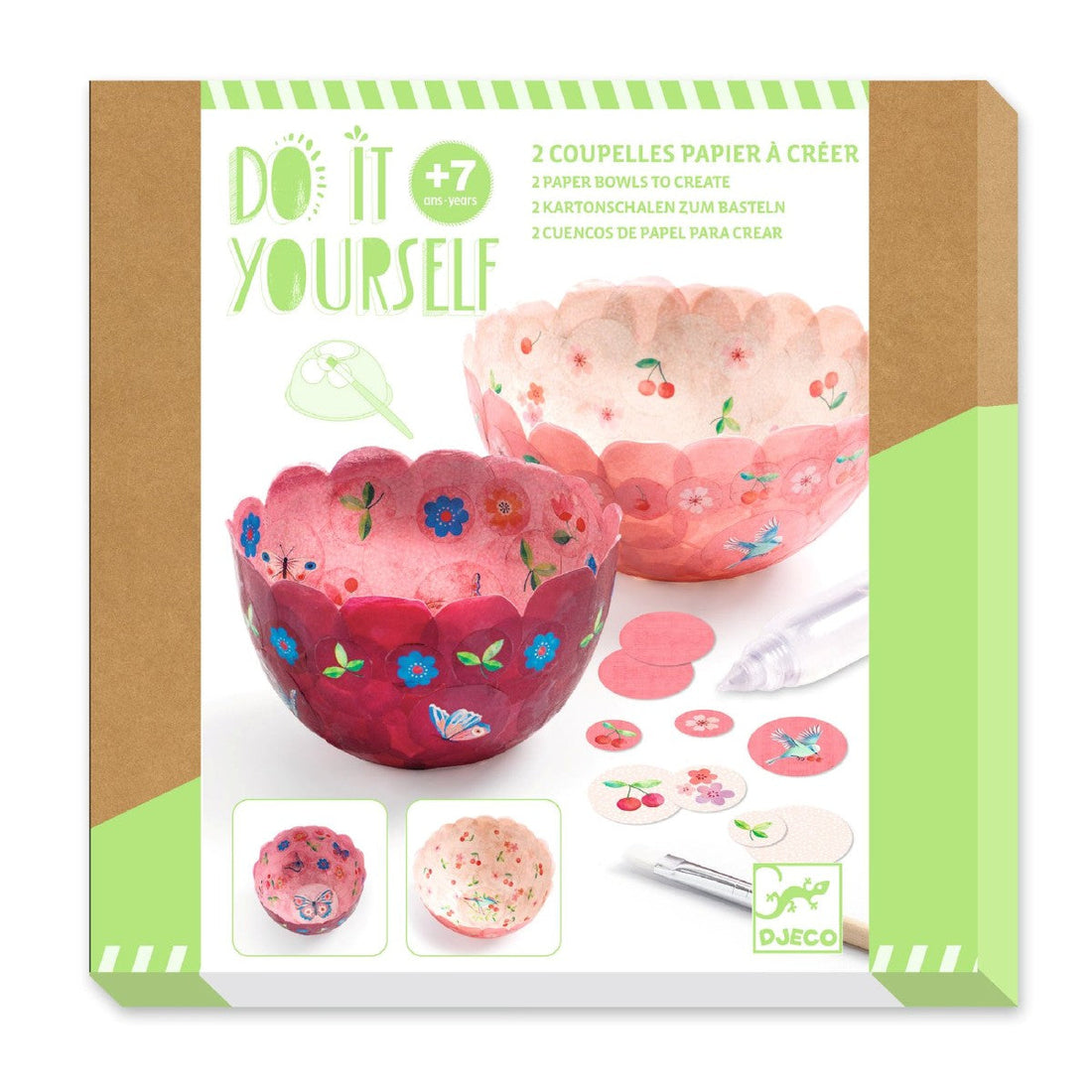 Djeco DIY - Papirskåle, Sommerfugle DJ07982