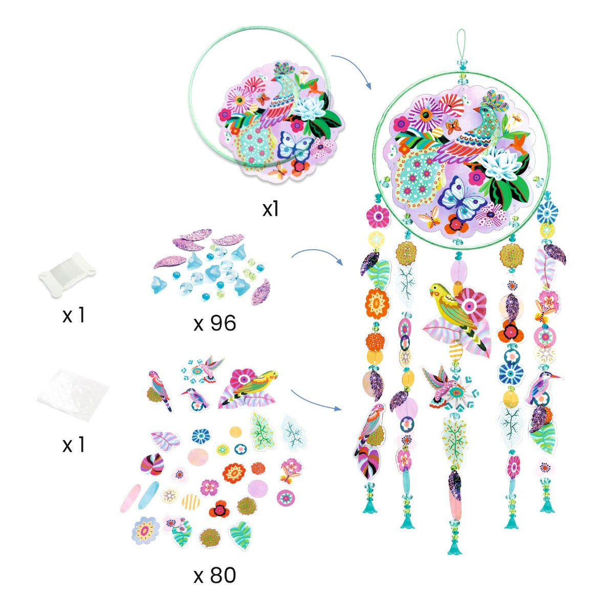 Djeco DIY - Drømmefanger, fugler