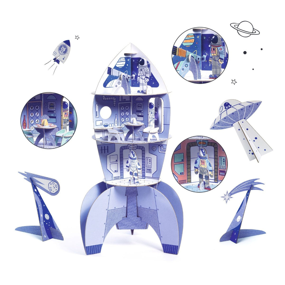 Djeco Fargelegg - Bygg - Lek, Romrakett