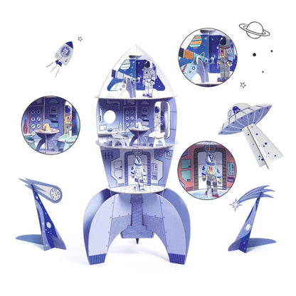 Djeco Fargelegg - Bygg - Lek, Romrakett