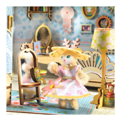Djeco Mi House, DIY, miniatyrdukkehus - Alba