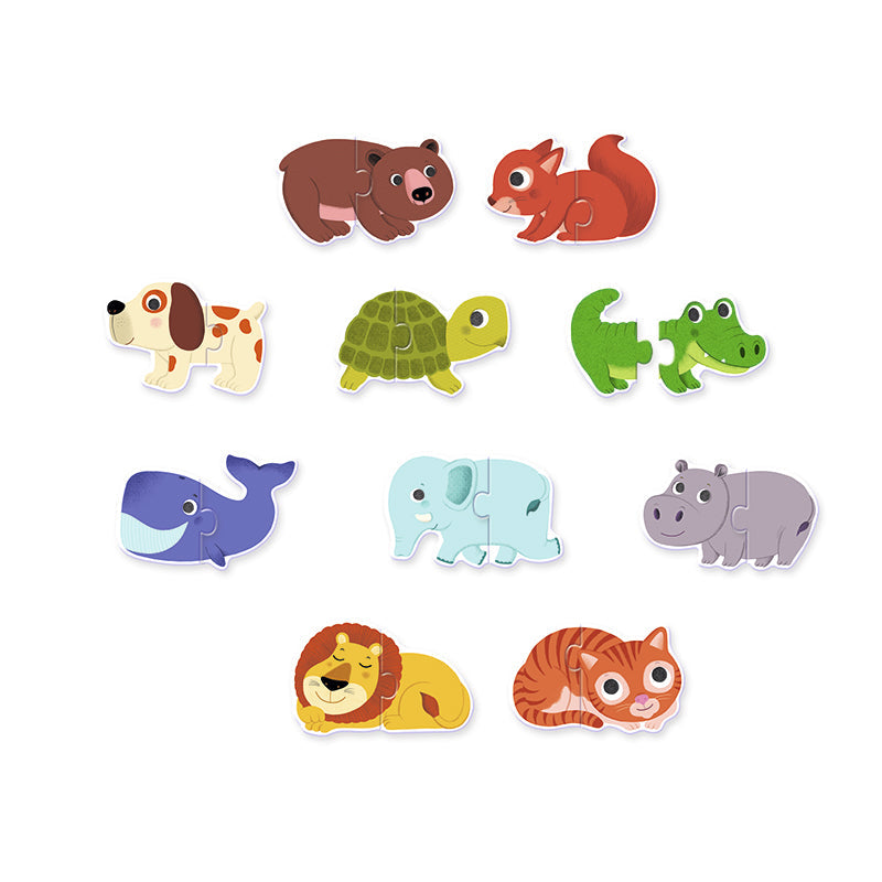 Djeco puslespill duo, Dyr