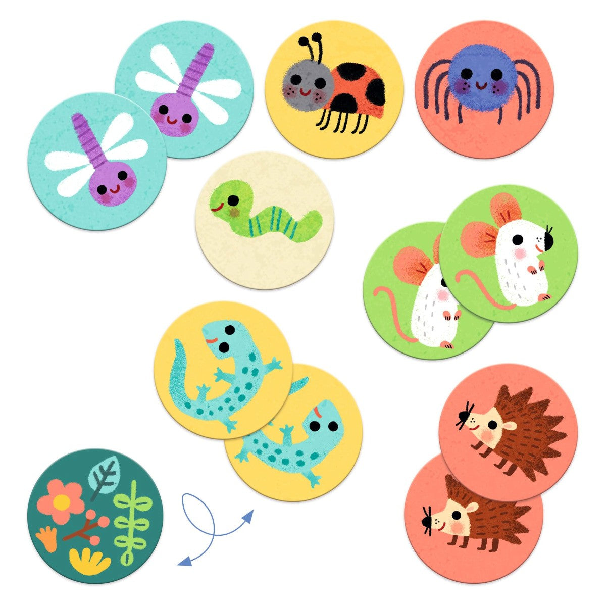 Djeco Lærespill, Memo Små dyr