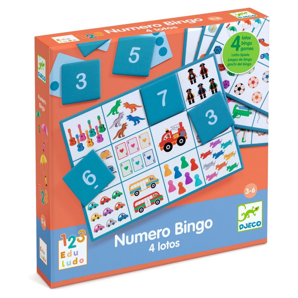 Djeco Eduludo, bildelotteri med tall