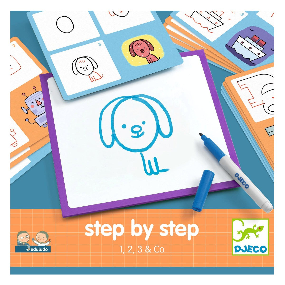 Djeco Lærespill, Trinn for trinn 1, 2, 3 &amp; co.