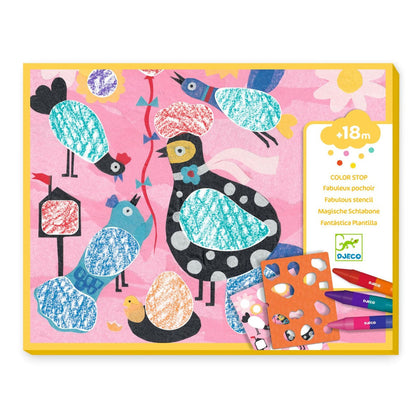 Djeco Fargeleggingssett, Fugler &amp; Co.