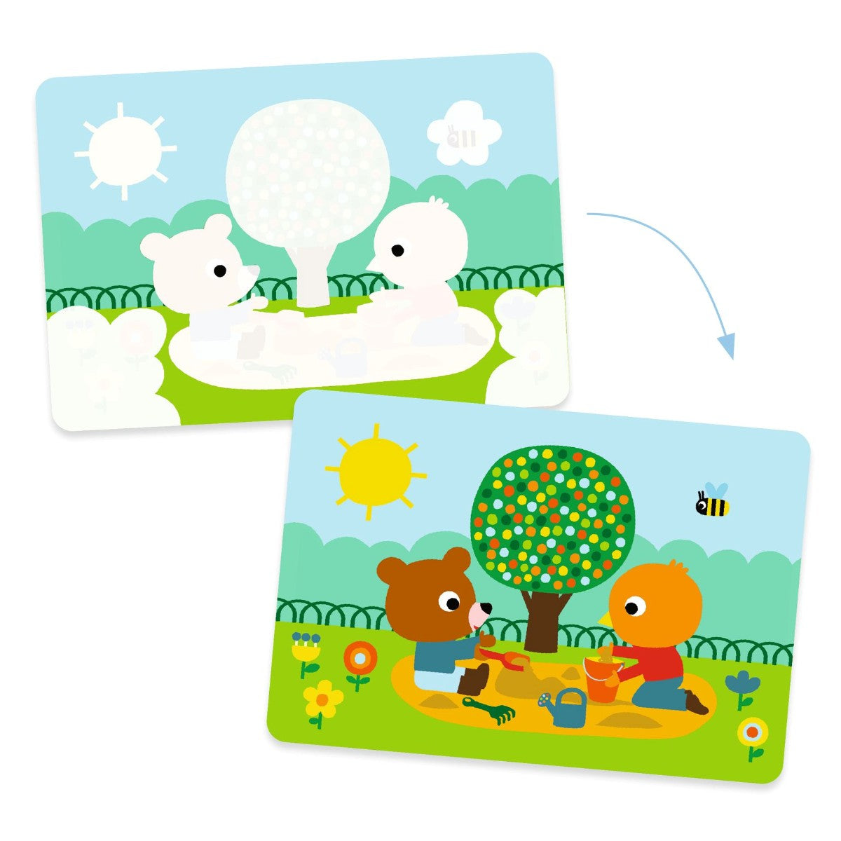 Djeco Mal med vann, I Parken