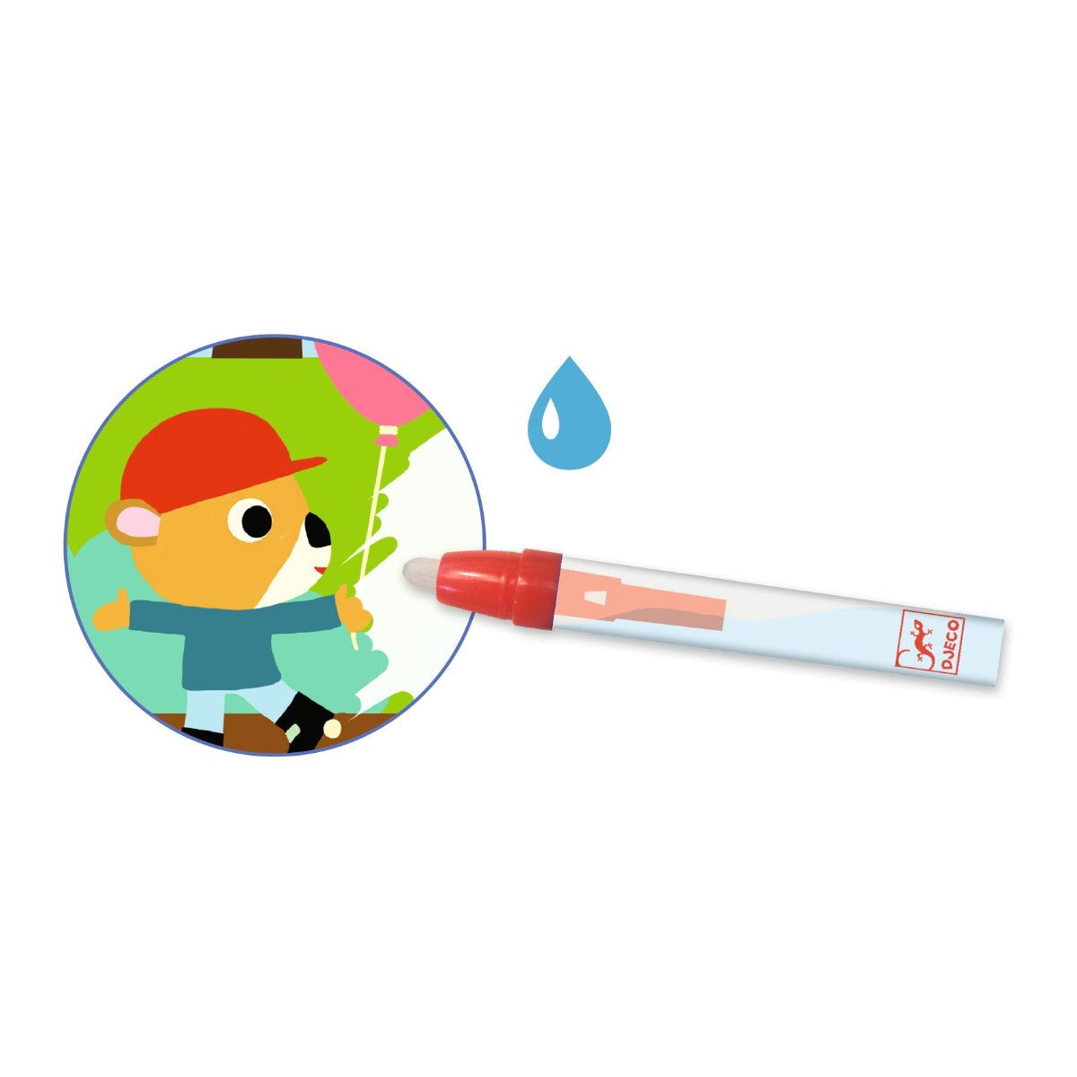 Djeco Mal med vann, I Parken