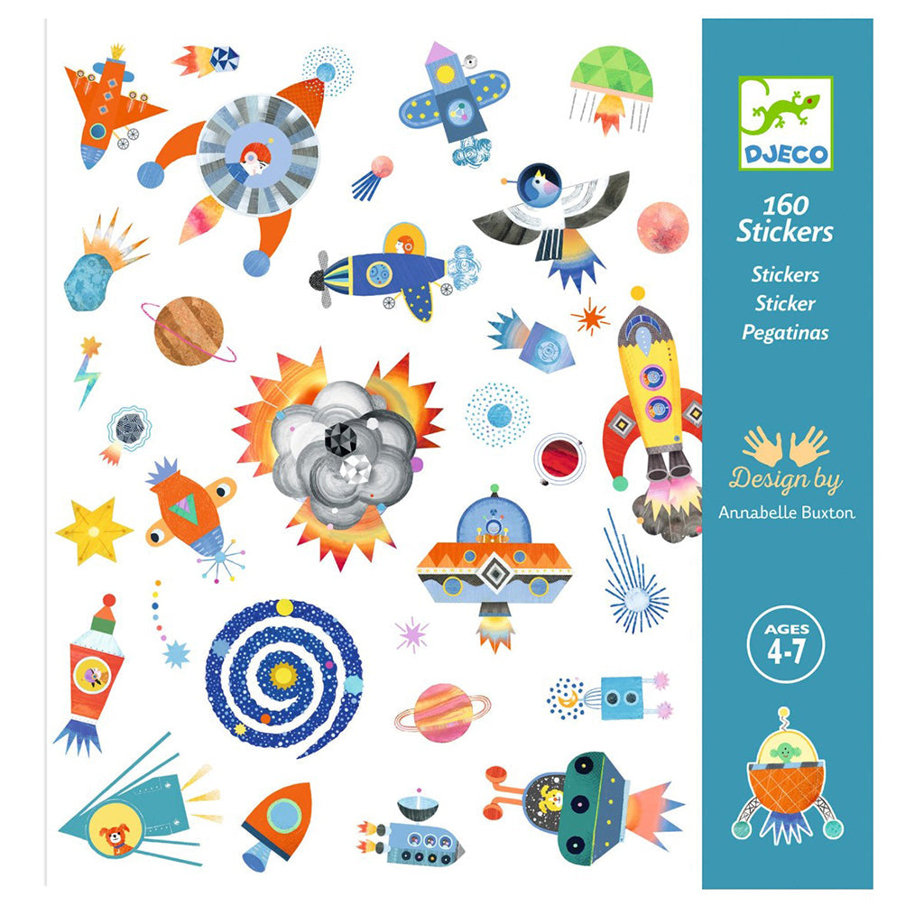 Djeco klistremerker, Rummet