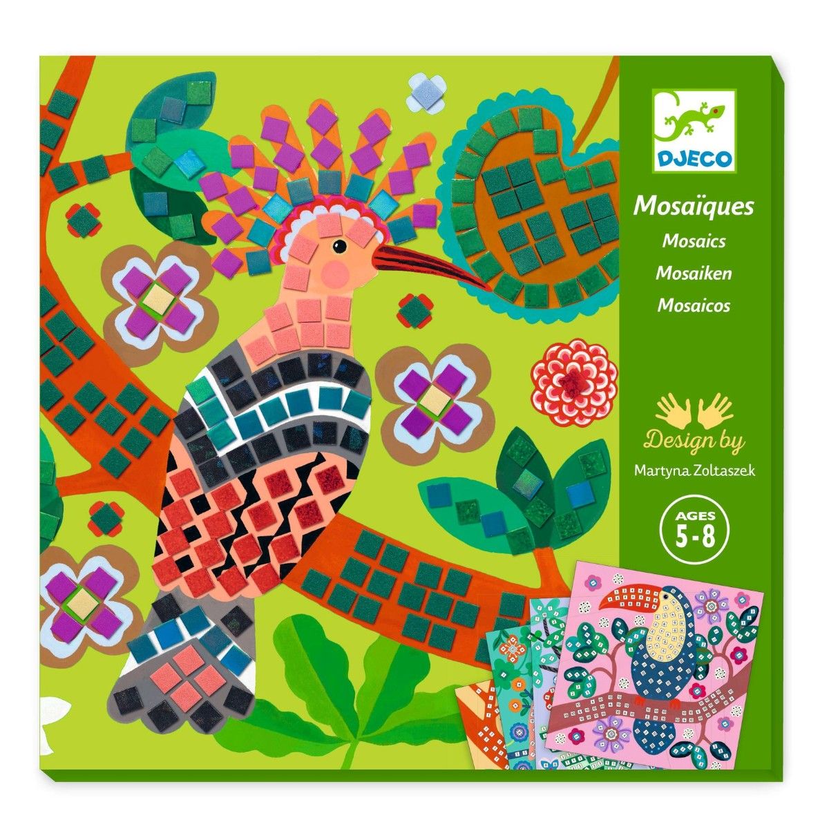 Djeco Mosaik, Jungelens fugler