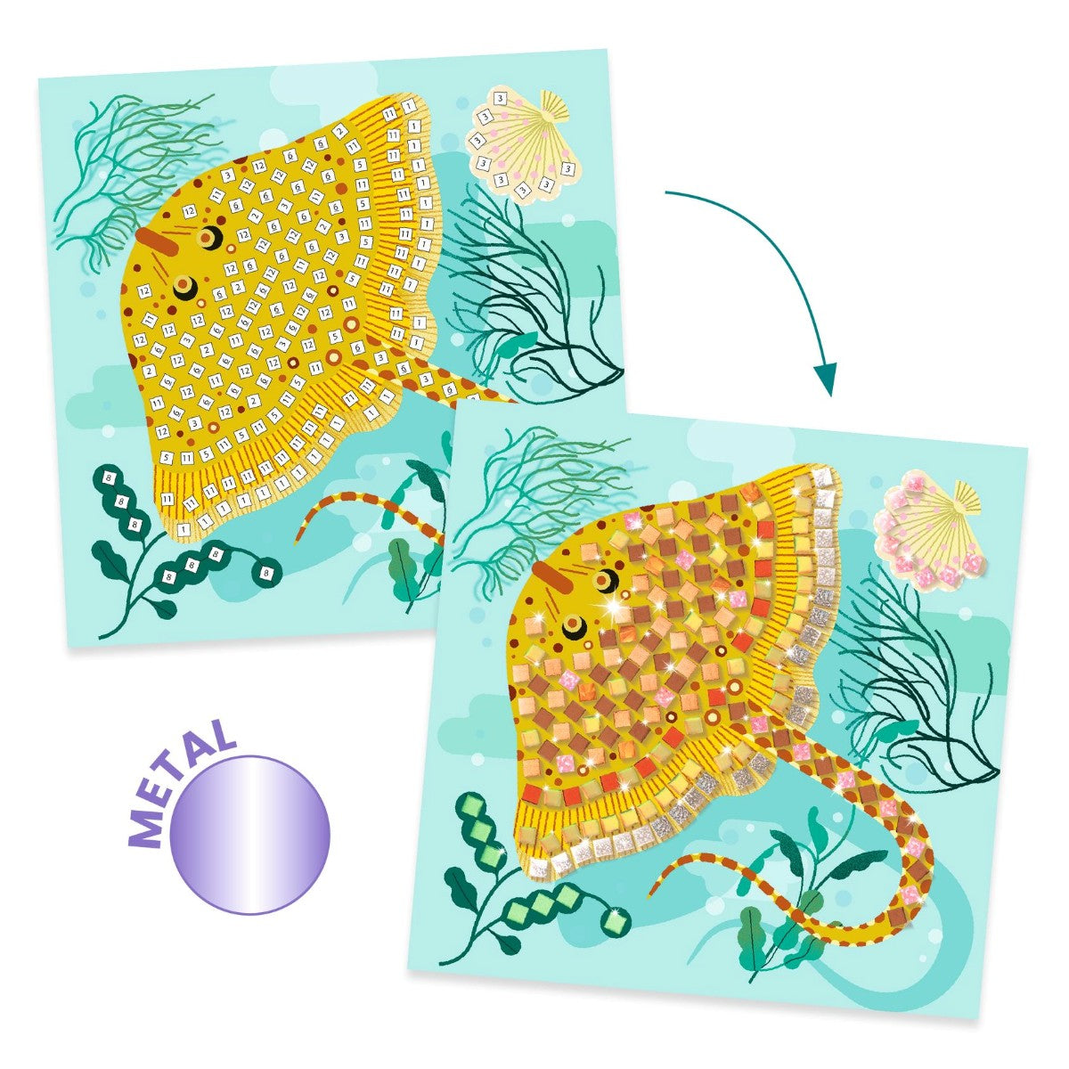 Djeco Mosaikk, Under havet