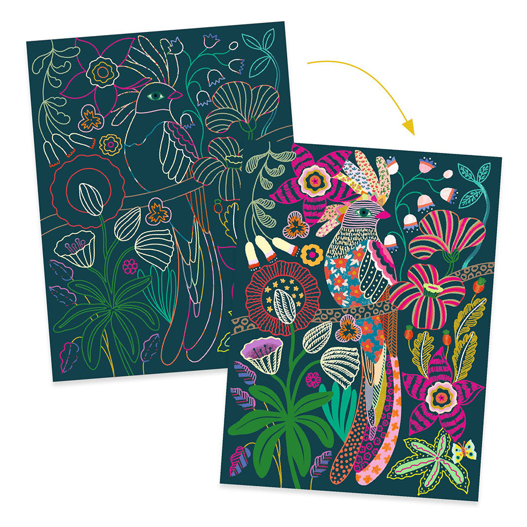Djeco Scratch-kort, Rococo