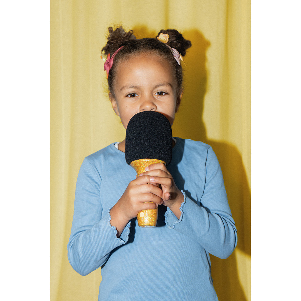 Lalarma Glitter Grove mikrofon, Gull