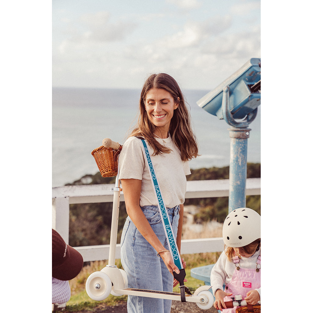 Banwood Carry strap, bærestropp for skateboard, sparkesykkel og løpesykkel - Krem