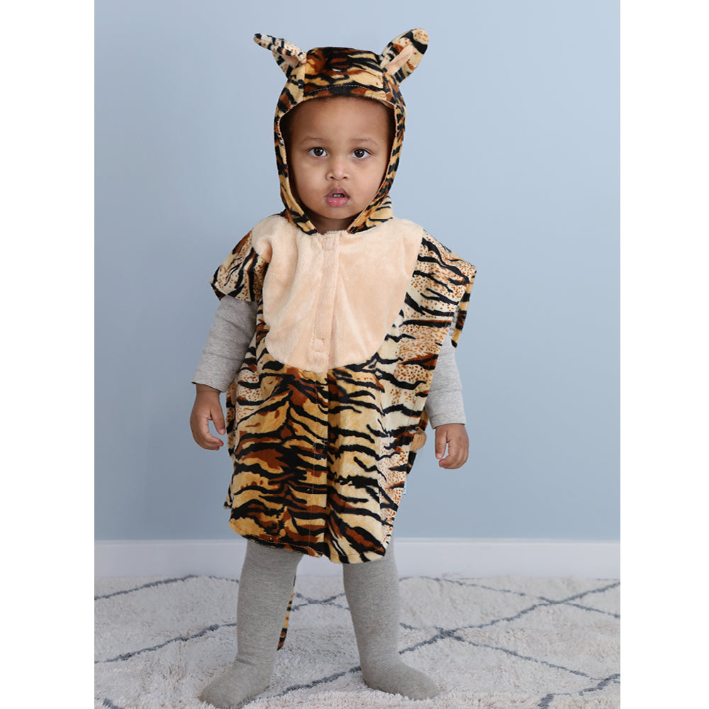 Den Gode Fe dyrekostyme, Tiger kappe - str. 1-4 år