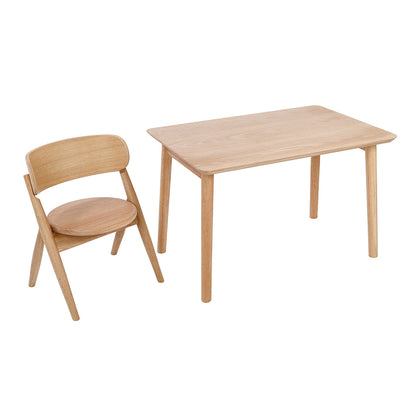 Curve-Lab, Lite skrivebord, Skrivebord til barn – Eik