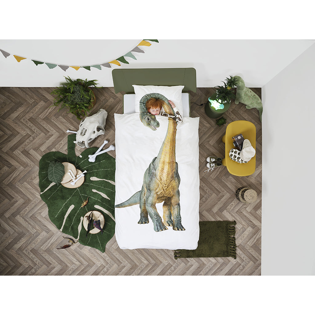 Snurk voksensengetøy, økologisk – Brontosaurus