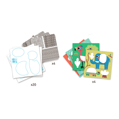 Djeco skravering, Magalis venner