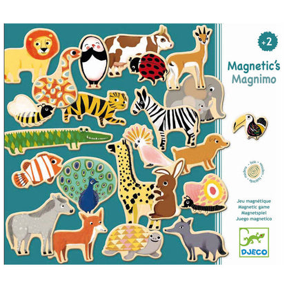 Djeco magneter i tre, 42 dyr
