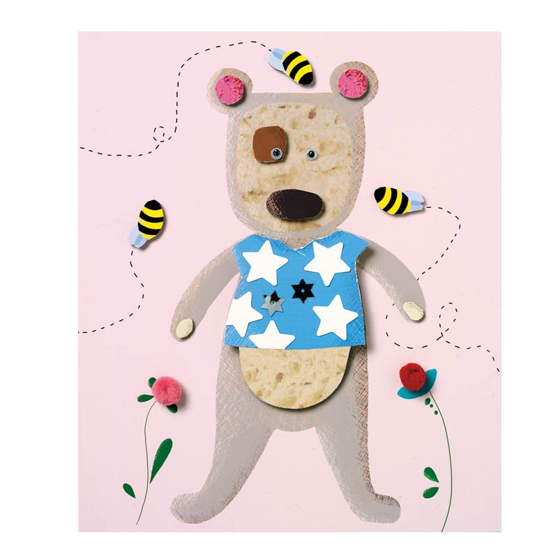 Djeco collage sett, dyremotiver