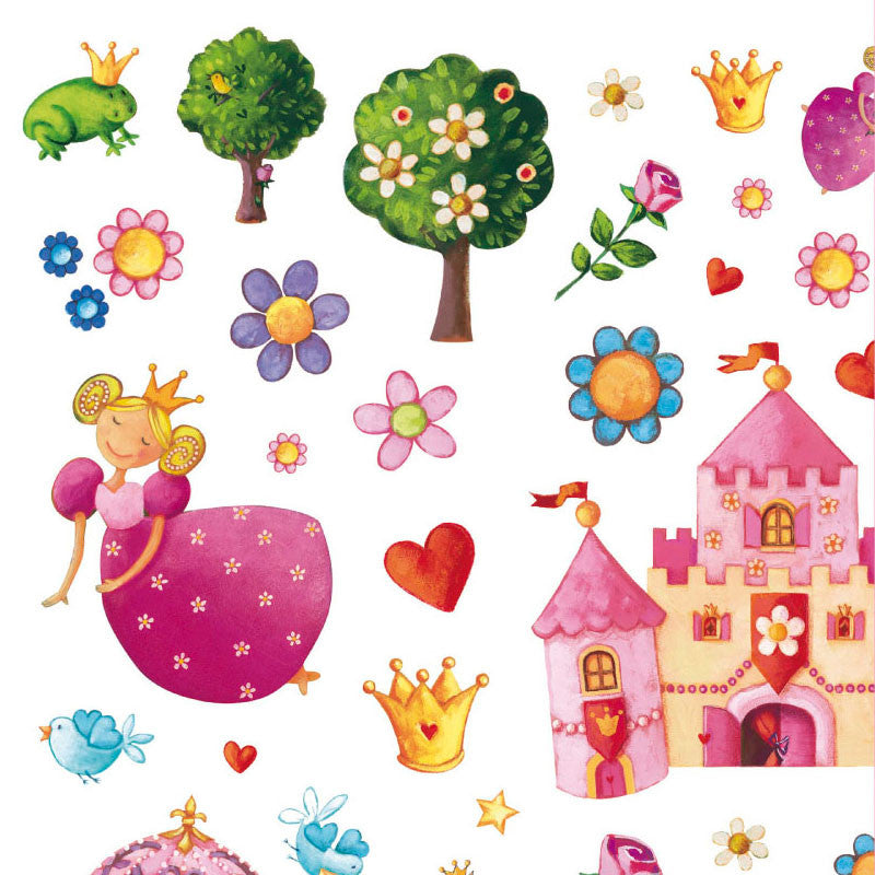 Djeco klistermerker, prinsesse