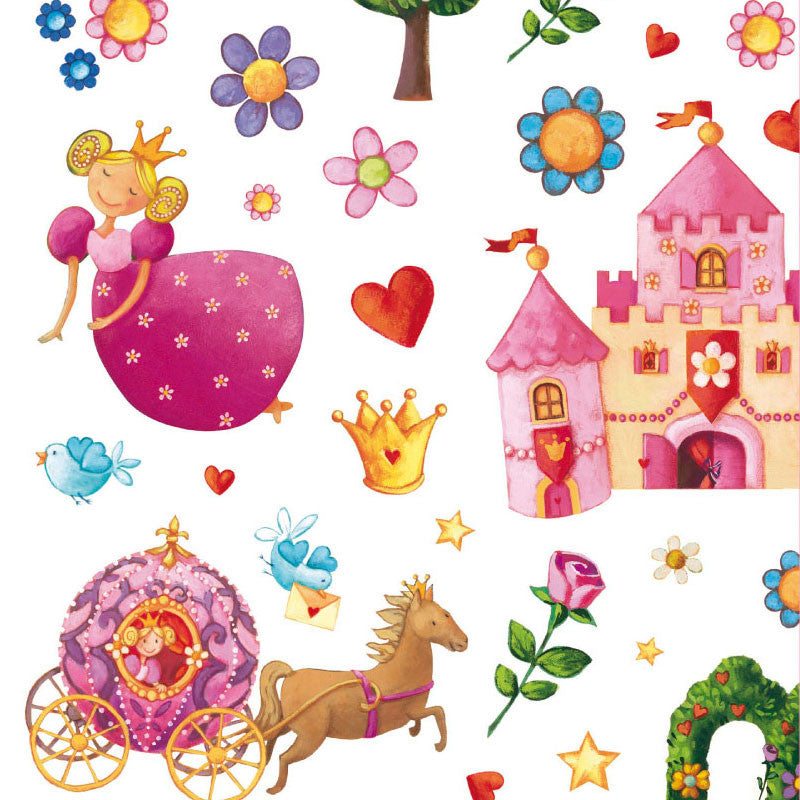Djeco klistermerker, prinsesse