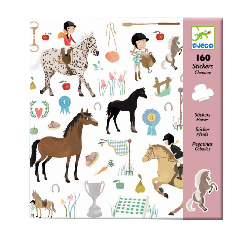 Djeco klistermerker, hester
