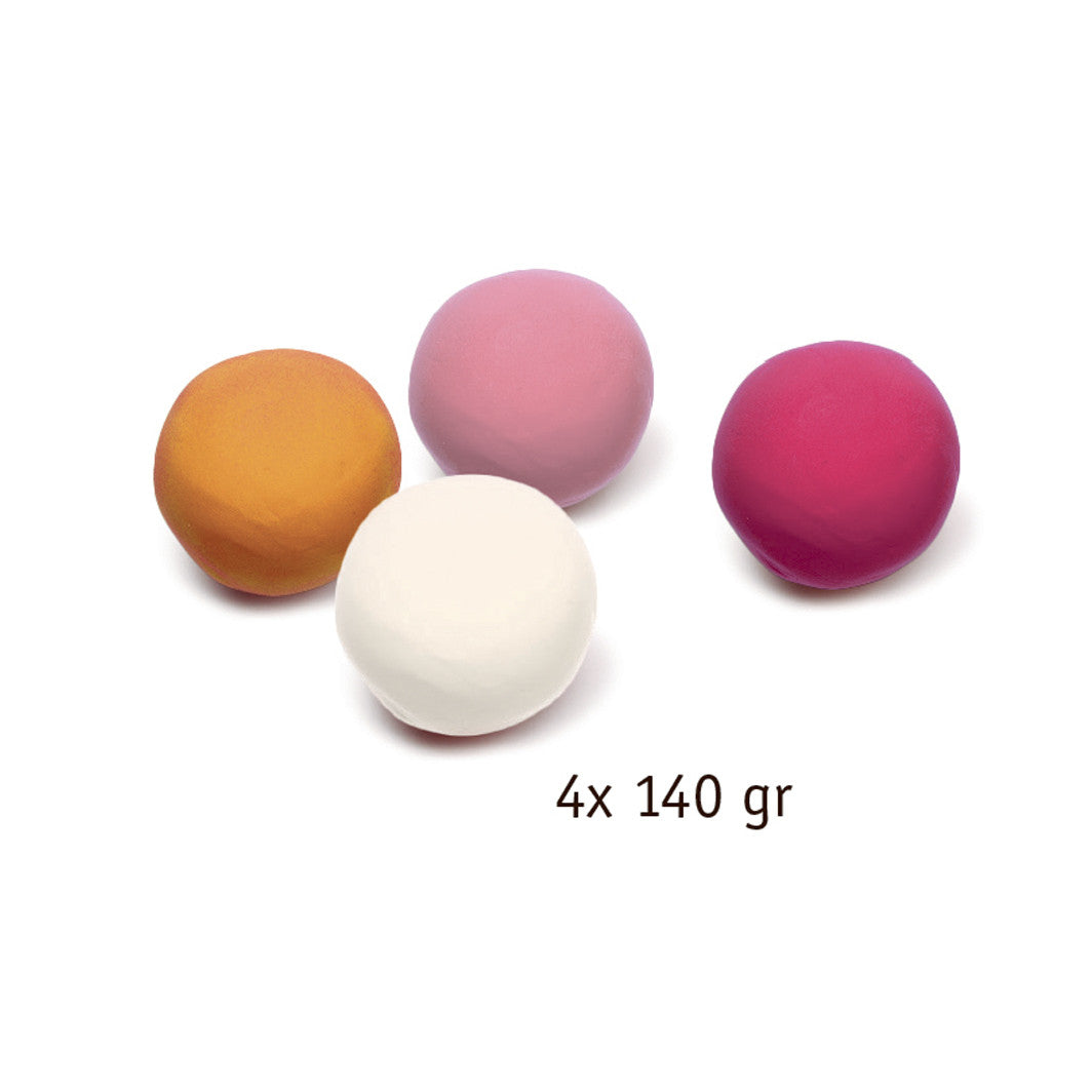 Djeco modelleire, 4 lyse farger