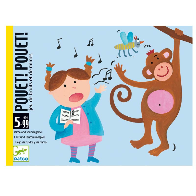 Djeco pouet-pouet, mime og gjette spill