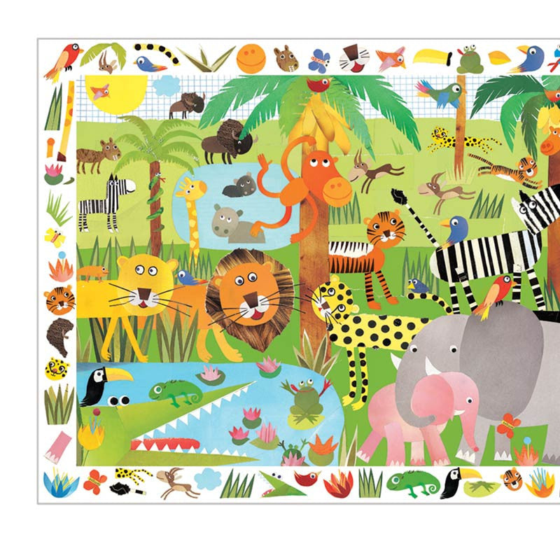Djeco puslespill, Jungledyr - 35 brikker