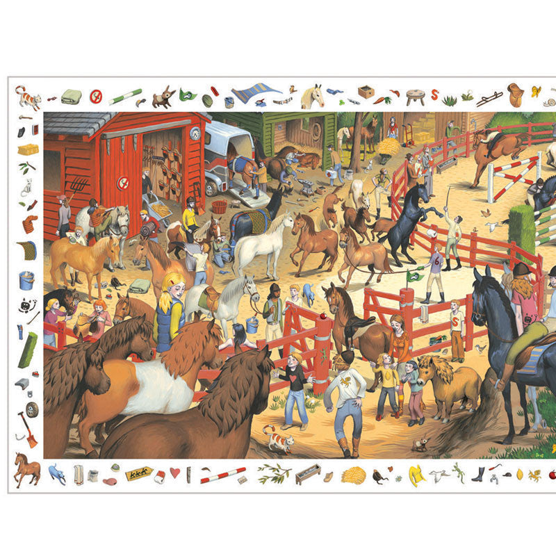 Djeco puslespill, hester 200 brikker