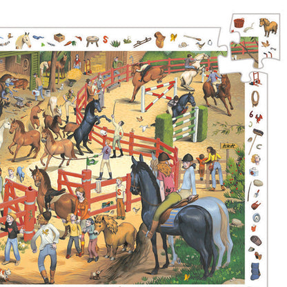 Djeco puslespill, hester 200 brikker