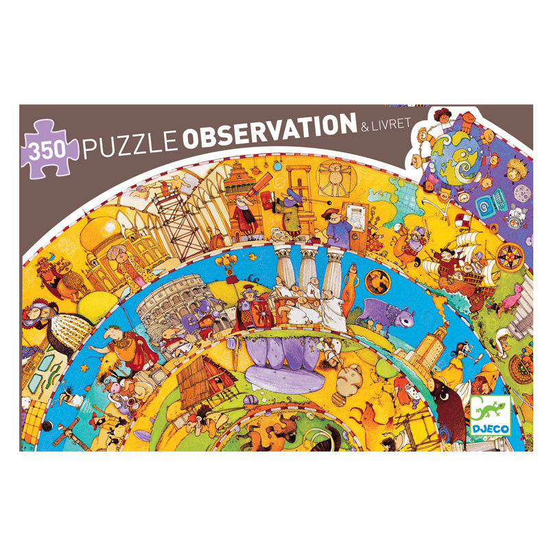 Djeco puslespill, verdens historien