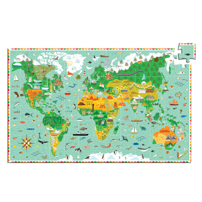 Djeco puslespill, verdens monumenter - 200 brikker