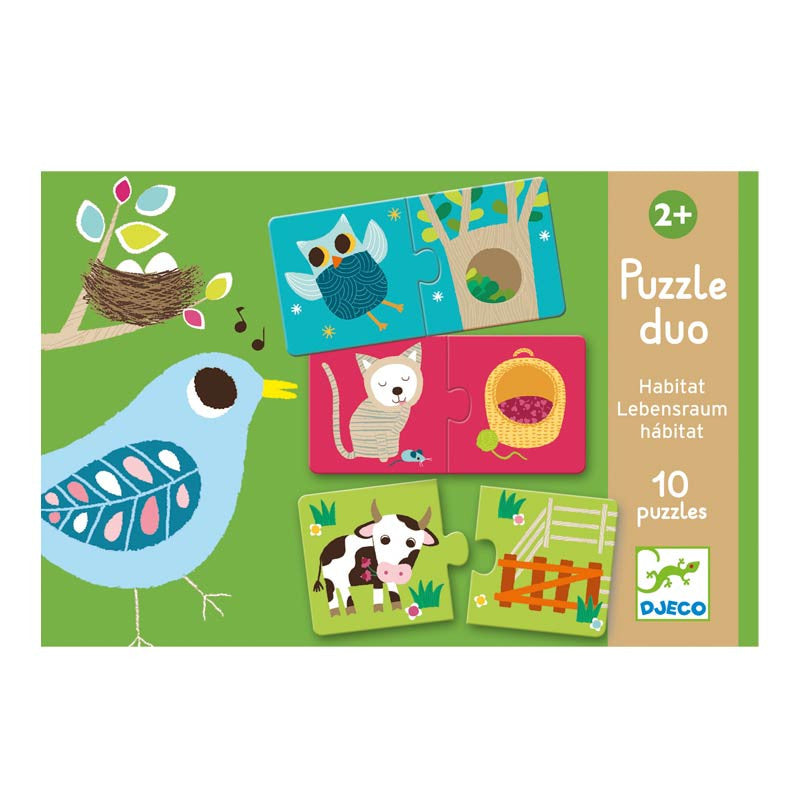 Djeco puslespill duo, hvem bor hvor