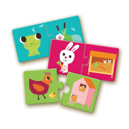 Djeco puslespill duo, hvem bor hvor